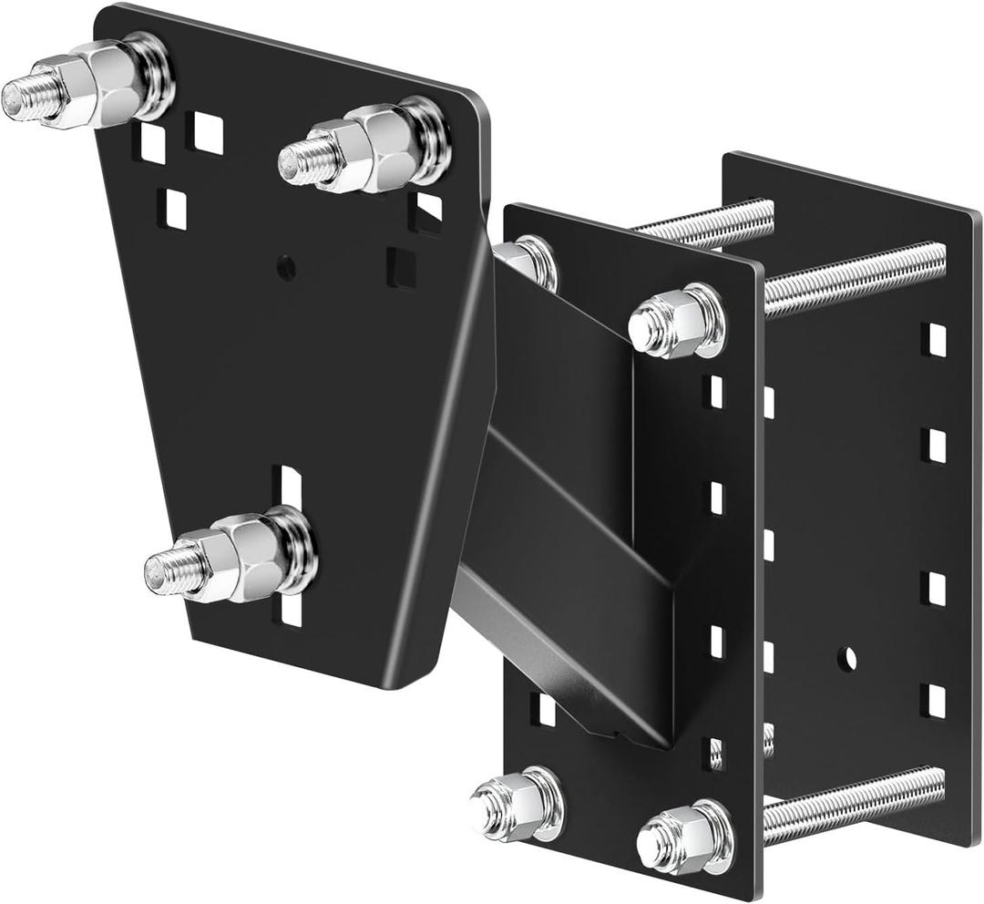 Qualward Spare Tire Mount Bracket for Trailer & Carrier - 160lbs Capacity, Fits 5 & 6 & 8 Lugs Wheels on 4.5",4.75",5.0",5.32",5.5",6.5",6.7",7.1" Bolt Patterns, Triple Anti-Loose Design