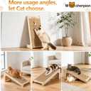 Natural Cork cat Scratching Post-Cat Scratchers- Scratch Pads for Indoor-Cats Scratching Board-Cat Ramp-Cat Scratch Cardboard with Toy,Replaceable use-Eco-Friendly Sustainable-Cat Gifts