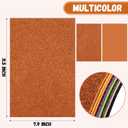 3 x 8 Pack Glitter Foam Sheets Craft 8 x 12 inch, 8 Colors Sparkles Foam Paper for Art Crafts Projects, Classrooms Scrapbook Gift DIY Cutters Card Party Decoration (Halloween)