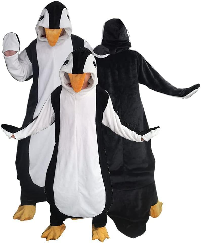 Wearable Penguin Blanket Hoodie Sleeping Bags for Adults Women Men Super Soft Warm Cozy Flannel Fleece Blanket Penguin Gifts(M,Suitable Height 4'5"-4'11") Wearable Penguin Blanket Hoodie Sleeping Bags for Adults Women Men Super Soft Warm Cozy Flannel Fleece Blanket Penguin Gifts(M,Suitable Height 4'5"-4'11")