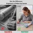 Diamond Painting Canvas Roll Holder 2-Pack Connectable Anti-Roll Rings for Stable Canvas Control Diamond Painting Accessories to Enhance Your Crafting Experience (Candy Colors)