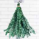 10 Pcs Real Dried Eucalyptus for Shower & Decor, 17" Real Fresh Hanging Eucalyptus Stems, Vase Filler for Bathroom, Wedding & Flowers Arrangement (Green-10pcs)