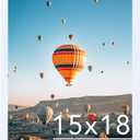 15x18 Picture Frame - White, Horizontal & Vertical Formats for Wall Hanging, 15 x 18 Gallery Frame for Photos & Posters, Pack of 4