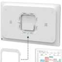 No-Stud, No-Drill Metal Wall Mount for Skylight Calendar Max 27", No-Drill Installation for Drywall, Matte White, Portrait/Landscape, Anti-Scratch Silicone Pads, Accessories for Skylight Calendar