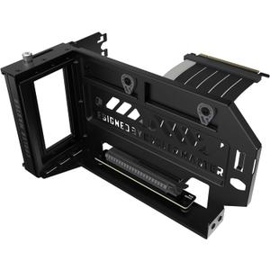 Cooler Master Vertical GPU Holder Kit V3, for E-ATX/ATX/mATX PC Case & PCI-E 4.0 Devices, Adjustable Modular Video Card Support, Thick SGCC Steel Bracket, 165 mm Riser Cable Included - Black