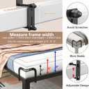 DELLAN Mattress Slide Stopper, Corner Non-Slip Mattress Gripper Retainer Bar, Holder for 1.75"x 2.9" Metal Bed Frame to Prevent Sliding (2 Pack)