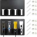 2Pcs Clipper Holders for Barbers, Barber Clipper Organizer, Hair Trimmer Storage Rack (Wall Mount)
