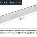 Leship 21.5" Flavorizer Bars Replace for Weber 7534 Genesis Silver A,Spirit 200 Series (with Side Control) Spirit 500 Grills,Durable 304 Stainless Steel Flavor Bars