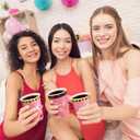 100 Count Casino Party Paper Cups for Las Vegas Themed Party Supplies 9 oz Lucky in Love Bachelorette Disposable Hot/cold Beverage Drinking Cups for Christmas Birthday Bachelorette Decoration