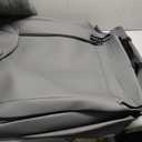 FREESOO Gray Car Seat Cover Full Set - Faux Nappa Leather Seat Covers for Cars, Luxury Breathable Waterproof Front Seats Cushion Protectors with Lumbar Support, Universal Fit for Sedans SUVs Pickups