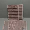 Sinboun Letter Tray Paper Organizer 5-Tier Desk Organizer File Organizer Paper Holder with Handle, Metal Desktop Document Shelf Tray Office Classroom Organization - Pink, PK5CENGTISHOU