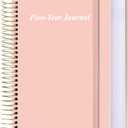 5 Year Journal | One Line a Day Jouranl | Quick and Easy Five Year Daily Journal System | Five Year Day by Day Planner for Woman & Man, 5.8" x8.5", Pink