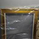 Creative Mark Elegant Plein Aire Gold Frame with Linen Liner, 20x24 Ornate Open Back Picture Frames, No Glass or Backing, Gessoed Wood, 2.75-inch Wide Moulding