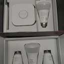 Philips Hue Smart Light Starter Kit - Includes (1) Bridge and (4) 75W A19 E26 LED Smart White and Color Ambiance Bulbs - Control with App - Compatible with Alexa, Google Assistant, and Apple HomeKit