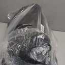 Vomgomfom 86L Collapsible Wheeled Luggage With Removable Backpack Straps,Waterproof Rolling Duffle Bag with Quilted Base,No Telescope Handle,Blue