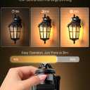 VIANIS 16.4" Outdoor Motion Sensor Light, 2 Pack Vintage ORB Porch Lights Outdoor Lantern, Dusk to Dawn Outside Light Fixtures Wall Mount, Aluminum Exterior Lighting Fixtures for House, Garden, Patio