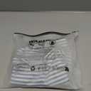 Women's Striped Print Tube Tops Strapless Fitted Tank Tops Y2k Going Out Tops (Blue and White), Size S