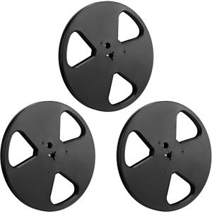 3 Pcs 7" x 1/4" Tape Recorder with Plastic Empty Tape Reels - Compatible with TEAC/ReVox Studer