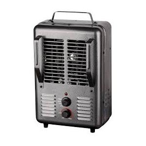 Portable Milkhouse Style Utility Space Heater with Adjustable Thermostat, Overheat Protection, and Safety Tip-Over Switch, Ideal for Garage or Greenhouse
