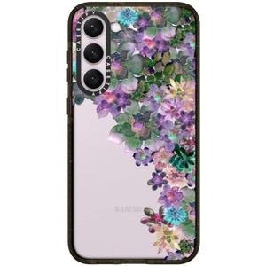 CASETiFY Impact Galaxy S23+ Case [4X Military Grade Drop Tested / 8.2ft Drop Protection] - My Succulent Garden by Monika Strigel - Clear Black