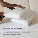 Purple TwinCloud Pillow | Adjustable Support for Soft or Firm Support, Perfect Side Sleeper Pillow, White, Standard