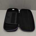 ivoler Carrying Case for lenovo legion go S 2025, Portable Hard Shell Pouch Travel Bag Built-in Gaming Charger Dock Storage, Holds 8 MicroSD and 2 Credit Sized Cards -Black+Purple (Legion GO S/ROG XBOX ALLY X)