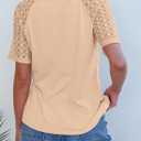 Dokotoo V Neck T Shirts for Women Spring Summer Tops Dressy Casual Blouses Basic Tees (Large)