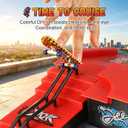 CS COSDDI Finger Skateboard Park Kit, 6 in 1 Skate Park Set with 1 Fingerbike, 4 Fingerboards& 6 Ramps, Mini Skateboard Toys, Trick Practice Finger Skill for Kids & Adults, Fidget Toy Gift