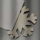 Large Size 7 inch Wooden Christmas Ornaments to Paint 10PCS, DIY Blank Snowflake Cutouts Unfinished Wood Ornament for Crafts Hanging Christmas Decorations, Wood Discs Ornament for Home Winter