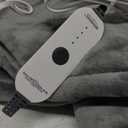 Sunbeam Royal Posh Ribbed Champagne Heated Personal Throw / Blanket, Cozy-Warm, Adjustable Heat Settings