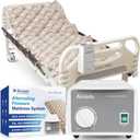 Alcedo Alternating Air Pressure Mattress Pad for Bed Sore and Ulcer Prevention, Hospital & Home Use Medical Mattress Topper for Bedridden Patient, Adjustable Ultra Quiet Pump and Waterproof Cushion