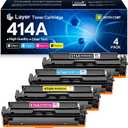 414A Toner Cartridges(with Chip) Compatible 414A W2020A Replacement for HP 414A Color Pro MFP M479fdw M479fdn M454dw M454dn M479 M454 Toner Printer(4 Pack)