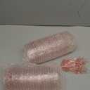 XUWAIDSGN 12 Pcs Champagne Martini Glasses 9 Oz with Gilded Removable Gold Rim Coupe Glasses Pink Martini Glasses Plastic Mimosa Vintage Coupe Glasses Set For Wedding Anniversary (12, Ribbed Pink)