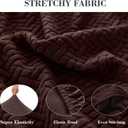 Sofa Covers Couch Covers for Sofa Pet Friendly Couch Cushion Covers Universal Sofa Covers Washable Stretch Slipcovers for Sectional Sofa (Texture Brown, Back Cover M)