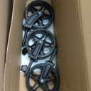 Collapsible Wagon Cart with Wheels Foldable - Folding Utility Heavy Duty Wagons Carts for Grocery Sports Garden Shopping Camping Wheelbarrows (Black, 120L)