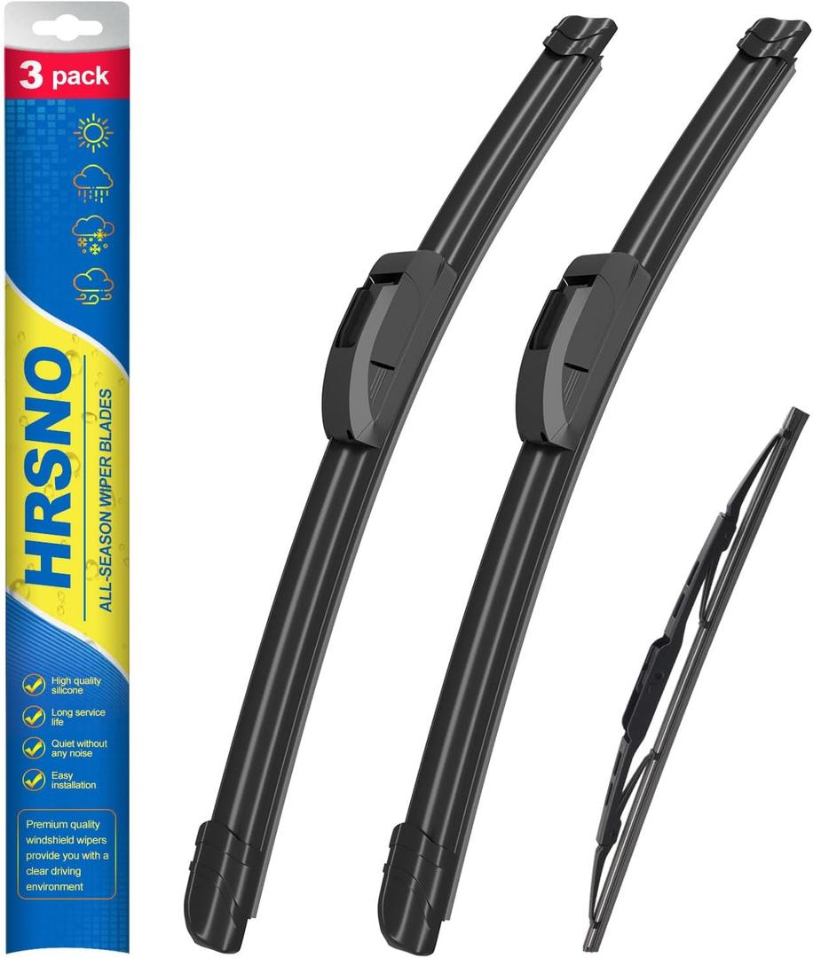 22"+22" Windshield Wipers With 13" Rear Wiper Blade Sets Automotive Replacement for Chevrolet Tahoe 2015-2020,Easy For Installation (Pack of 3) (22+22+13)