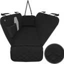 Active Pets Dog Car Seat Cover for Back Seat, Waterproof Pet Protection Hammock, SUV Truck Car Backseat Protector with Safety Features, XL, Black