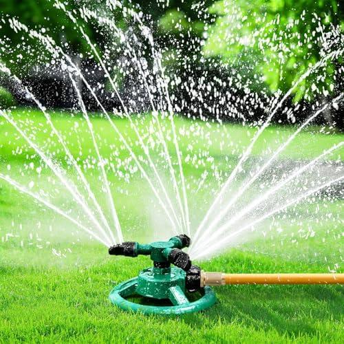 Sprinklers for Yard, Water Sprinkler for Lawn, 360 Degree Rotating Lawn Sprinkler for Yard Large Area, Sprinklers for Kids, Pets Playing