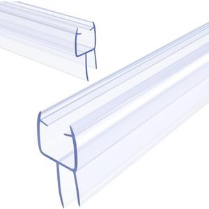 39" Shower Door Seal 2-Pack 3/8" Bottom Frameless Shower Doors Strip