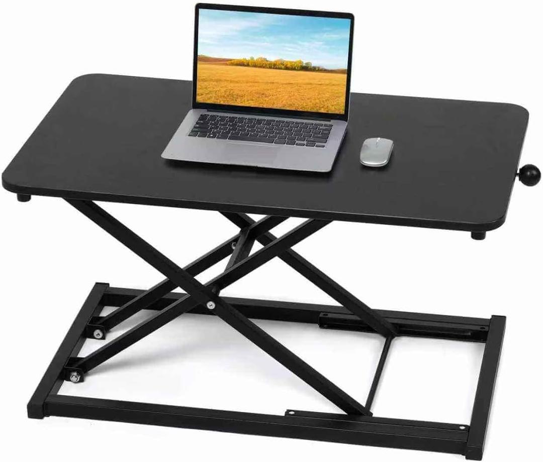 Keyboard Riser for Stand Up Desk Riser,Standing Desk Converter Height Adjustable,Computer Keyboard Stand for Desktop,Ergonomic Sit Stand Computer Workstations Black Size 23.6 Inch