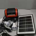 Solar Generator,Portable Power Station with Solar Panel Included,LiFePO4 Battery Mini Portable Generator with DC/USB Outlets,Quiet Generators LED Flashlight for Home Use, Camping(Red)