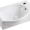 EC1808 Bathroom Sink, Rectangular (15.00" x 12.00" x 4.63"), White