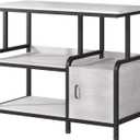 40-50 Gallon Fish Tank Stand 750 lbs Capacity Aquarium StandHeavy-Duty 3-Level Reptile Stand with Built-in Storage 36.8x15.7x31.5" Steel Terrarium Stand (Greige)