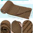 Winter Hat Scarf Gloves Set,Fleece Lined Pom Pom Beanie Hat Warm Knit Long Scarf Touchscreen Gloves Winter Gifts for Women (Brown)