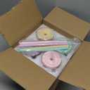 Glass Cups with Lids and Straws (4 Pcs), 16oz Drinking Glasses Set with Silicone Sleeves for Coffee Bar Accessories Iced Coffee Cups with Lids, Glass Tumbler Reusable for Gifts (Mint)