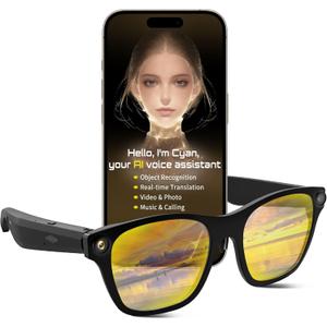 Innovative Smart Glasses,2026 Cutting-Edge AI HD Camera Glasses,AI Voice Assistant,Object Recognition,100+ Languages Real-time Translation,Support Video Photo Music Calling,Wearable Tech for Men Women