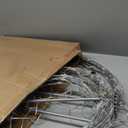 LED Ball - Indoor/Outdoor Christmas Light Spheres, Fold Flat Metal Frame (16", White Frame/Warm White Lights)