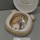 Travel Potty Seat for ToddlerFoldable Car Potty for Toddler, Portable Toilet Seat for Kids with Potty Liners, Absorbent Pads, Portable Potty Seat for Toddler Travel, Camping And Outdoor Use (Upgraded Sturdy-Khaki)