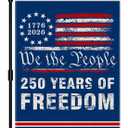 5 x 250th Anniversary America Garden Flag, 250 Anniversary USA Flag 1776-2026 Commemorative Patriotic 250 Year Banner 4th of July Freedom Yard Sign Double-Sided Waterproof Garden Flag 12x18 Inch