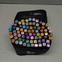 Alcohol Brush Tip Markers, 80 Colors Dual Tip Art Marker Set with Carrying Case, Perfect for Coloring Illustration, Adult Book Drawing, Sketching, Painting